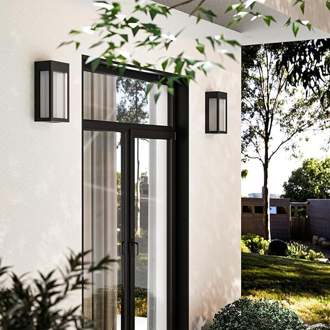 Solar Yard 4-Pack Outdoor Wall Lights, Light Fixture, LED Exterior Lighting - Image 9