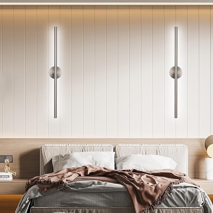 BONLICHT Brushed Nickel Vanity Light Fixtures Over Mirror 20W 350°Rotatable - Image 9