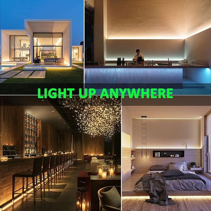 JOYLIT 24V COB LED Strip Lights 3000K Warm White Dual Row 16.4ft 920LM/FT Ultra - Image 8