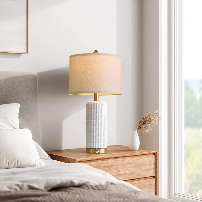PoKat Stone-Like Ceramic Table Lamps - Image 6