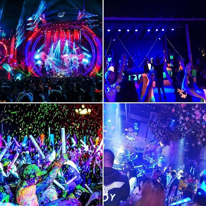 4 Pack 200W LED Flood Black Lights, 395nm to 405nm UV Outdoor Flood High Power - Image 6