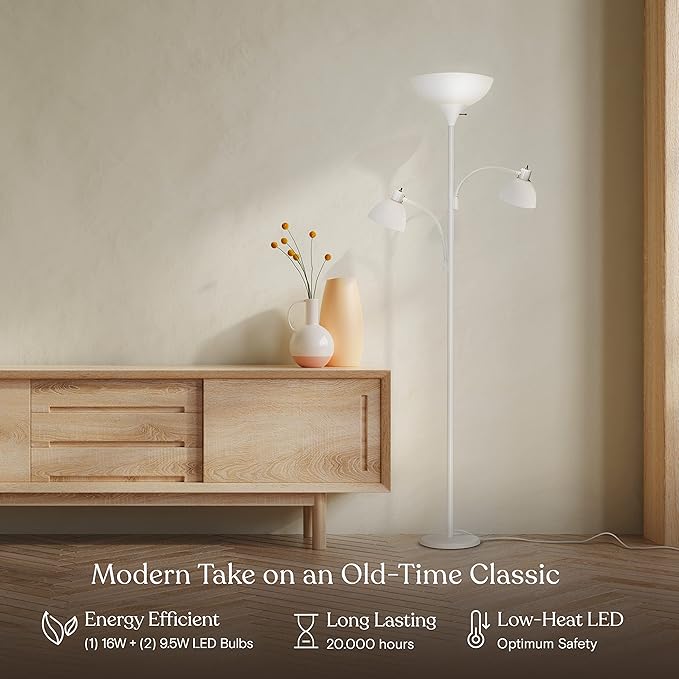 Brightech Sky Dome Double – High Brightness Torchiere Floor Lamp - Image 2