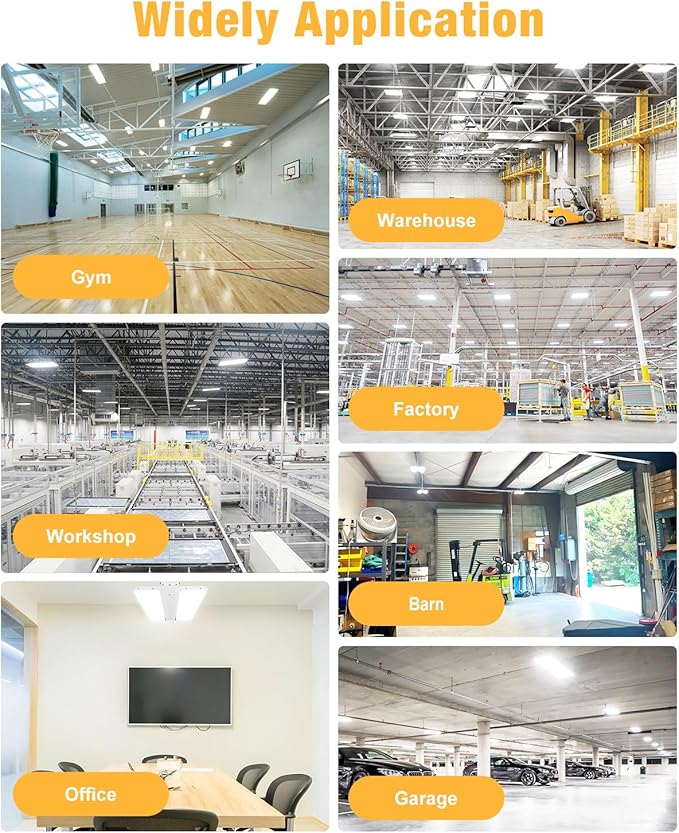 300W LED Linear High Bay Light, 45000LM LED Linear Shop Light Commercial - Image 7