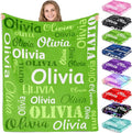 Gudina Personalized Name Blankets Custom Blanket by Gudina