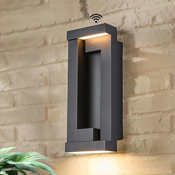 Dusk to Dawn Outdoor LED Wall Lights, Exterior Front Porch & Patio Light - Image 2