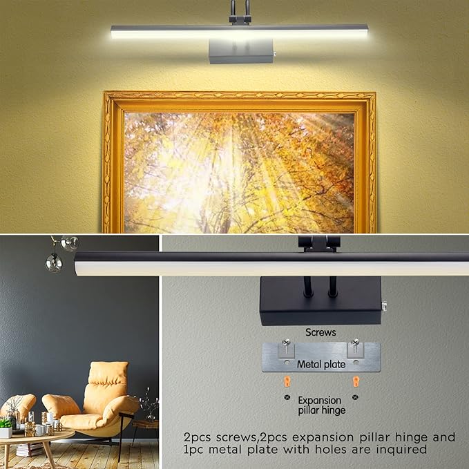 Picture Light, Picture Lights for Wall Cordless, Battery Wall Lights for - Image 6