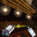 3 Pack 600 LED Plug-in Starburst Lights, Firework Light 8 Modes Dimmable Remote by PXBNIUYA