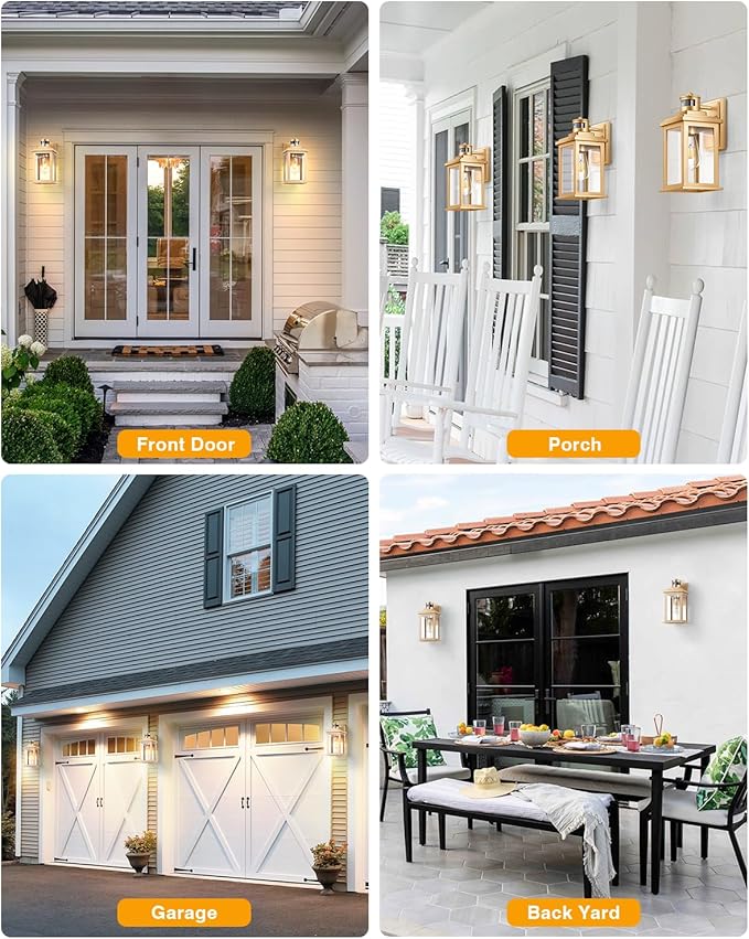 VIANIS Motion Sensor Outdoor Wall Lights Sconce, 2 Pack Dusk to Dawn Outdoor - Image 9