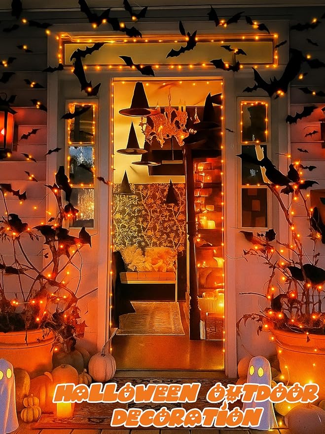 4 Pack 20FT 60LED Halloween Battery Operated Fairy Lights - Image 7