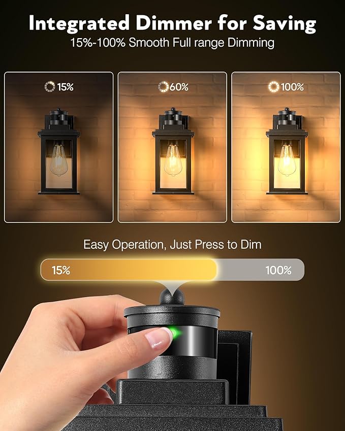VIANIS Outdoor Motion Sensor Light, Dusk to Dawn Outdoor Lighting, Waterproof - Image 3