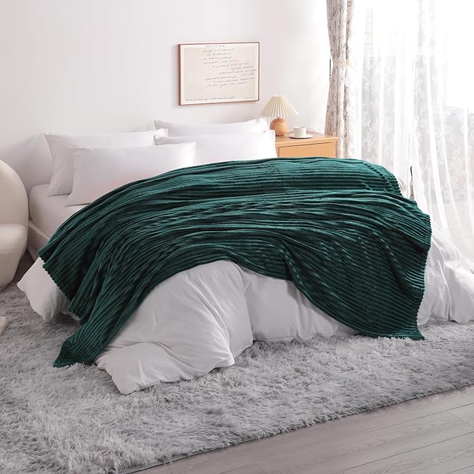 NTBAY Plush Flannel Twin Bed Blanket, 60X80 Inches Soft and Warm Lightweight - Image 4
