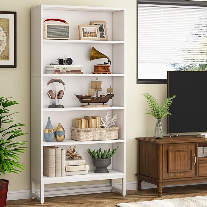 Tribesigns Tall Bookcase and Bookshelf, 70.8” Large Bookcases Organizer - Image 6