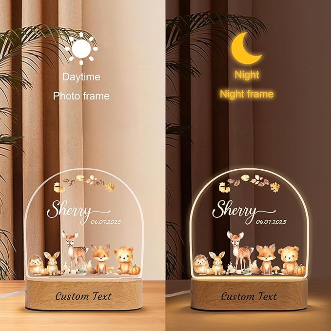 Personalized Baby Gifts for Kids Boys Girls, Custom Name LED Acrylic Plaque - Image 9