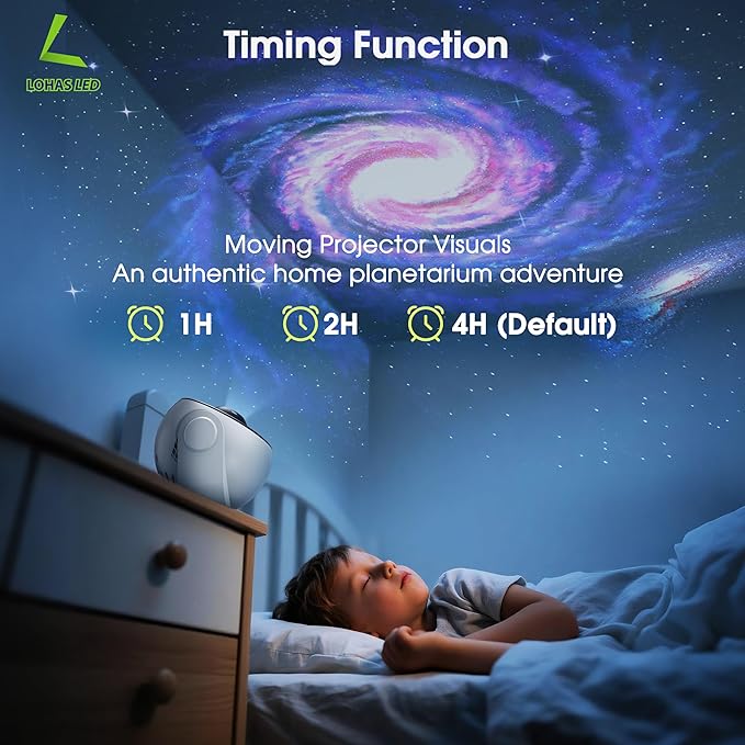 L LOHAS LED Galaxy Projector for Bedroom, 13 in 1 Star Projector Night Light - Image 7