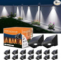16 Pack Bright Sun Power Fence Lights Outdoor Waterproof by GVSHINE