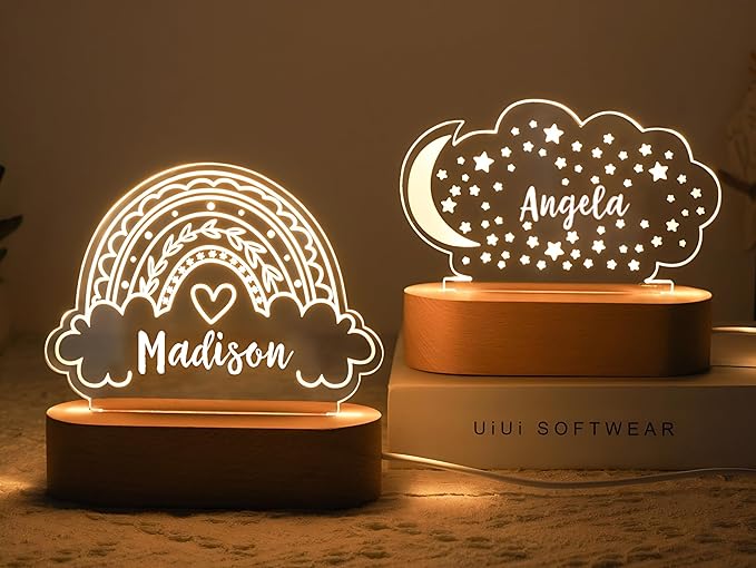 Personalized Night Light for Kids – Custom Baby Girl Gifts, Monogrammed Baby by Unknown