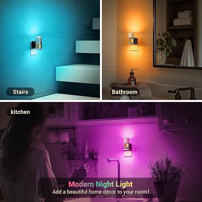 JandCase Night Lights Plug into Wall, Color Changing Night Light - Image 7