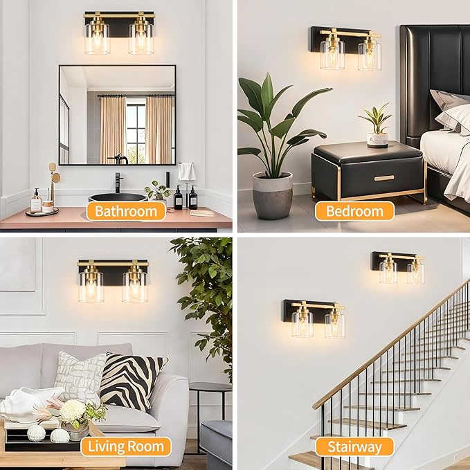 2 Light Modern Bathroom Light Fixtures Over Mirror, E26 Socket - Image 6