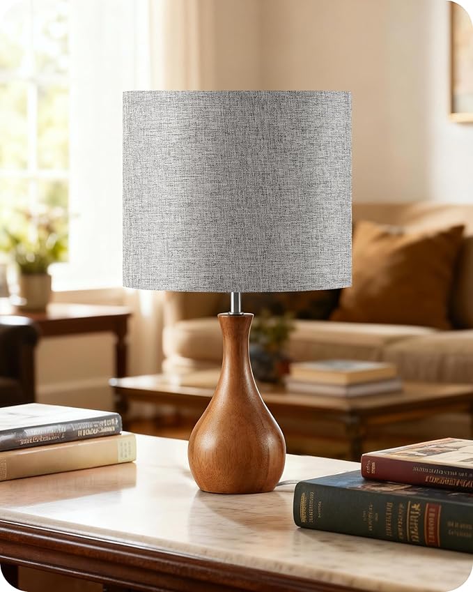 Small Table Lamp, 14.2" Cute Little Desk Lamp by GOEBLESON