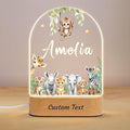 Personalized Baby Gifts for Kids Boys Girls, Custom Name LED Lamp, Safari by Unknown