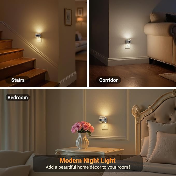 JandCase LED Night Light, Bubble Night Lights Plug into Wall, Night - Image 5
