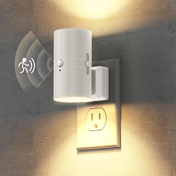 Briignite Motion Sensor Night Light, 2 Pack Motion Activated Plug in Night by WelcometoBriigniteenjoyyourshopping