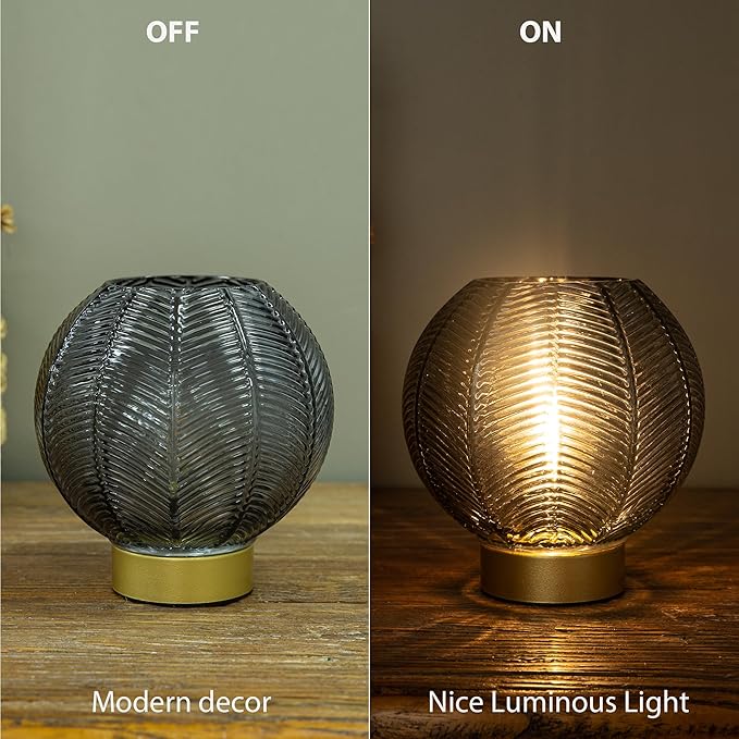 Battery Operated Lamp with Timer, Small Table Lamp Battery Powered, Cordless - Image 5