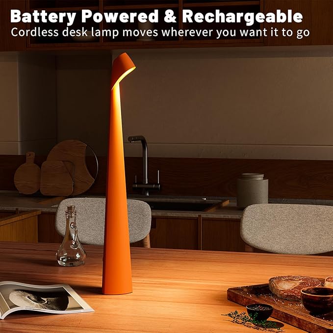 Portable Cordless LED Desk Lamp, Rechargeable Wireless Table Lamp, 3-Level - Image 6