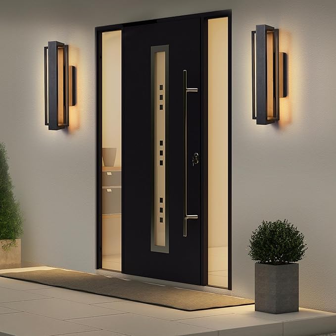 2 Pack Dimmable LED Wall Light, CRI 90+, IP65 Waterproof, 10%-100% Dimmable - Image 9