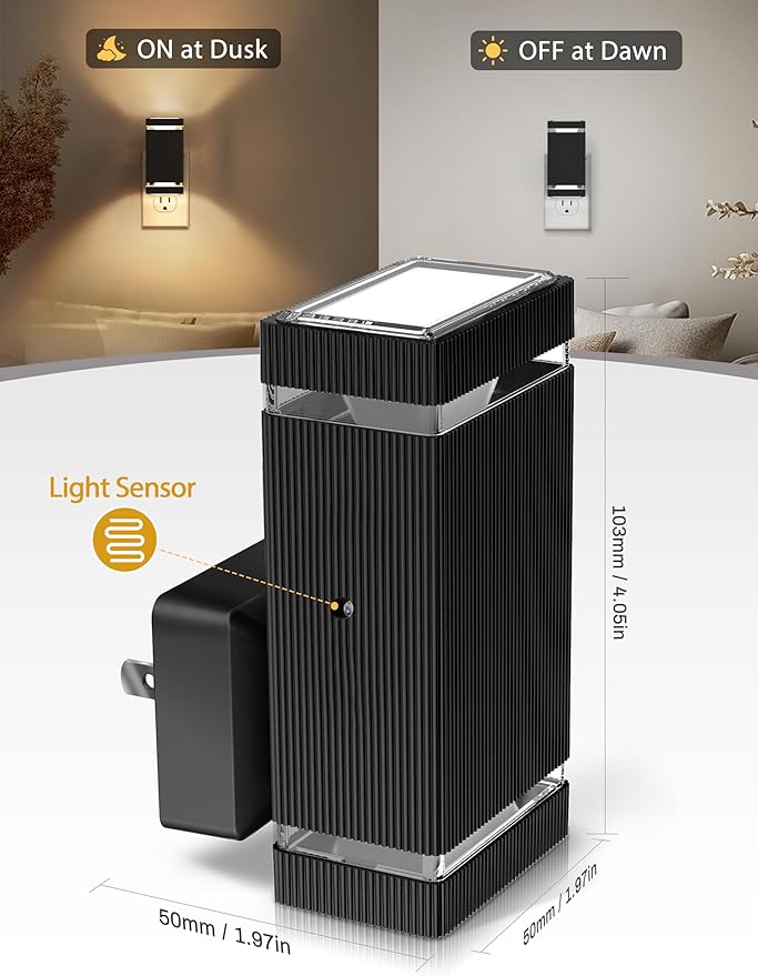 DORESshop Led Night Lights Plug into Wall, 1W 3000K Dimmable Night Light from - Image 6