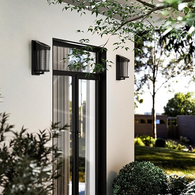 Solar Yard 4-Pack Outdoor Wall Lights, Light Fixture, LED Exterior Lighting - Image 8