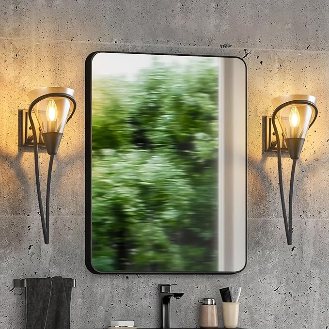 Modern Black Wall Sconce E12 Torch Decorative Wall Lights Industrial Wall Lights - Image 7