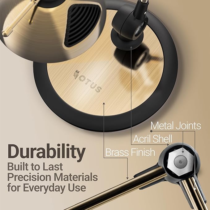 OTUS Desk Lamp for Home Office | Tall LED Architect Desk Light - Image 6