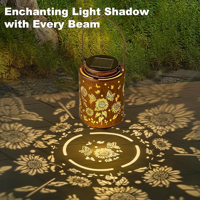 Sunflower Solar Lanterns, Birthday Gifts - Image 3