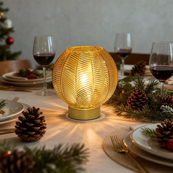 Battery Operated Lamp with Timer, Table Lamp Small Cordless Lamp Battery Powered - Image 3