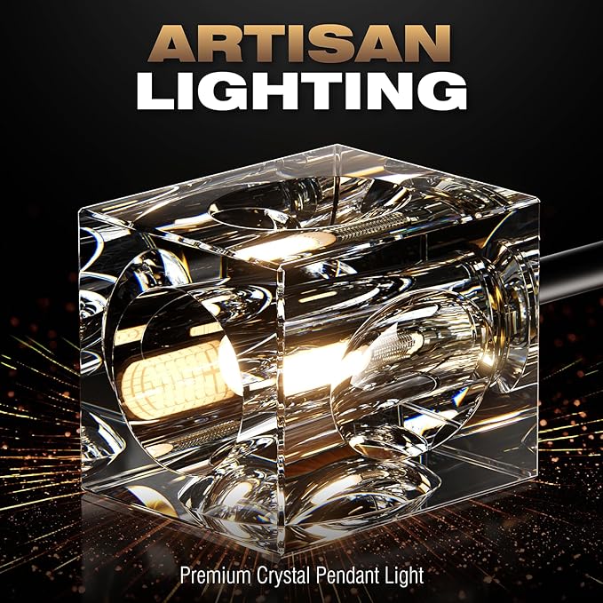 Modern Crystal Chandelier with 12 Lights, Kitchen Island - Image 3
