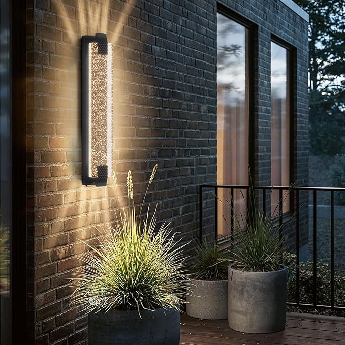 camuucci Dusk to Dawn Outdoor Light, 31.1 Inches LED Porch Lights Outdoor by CAMUUCCIWALLSCONCES