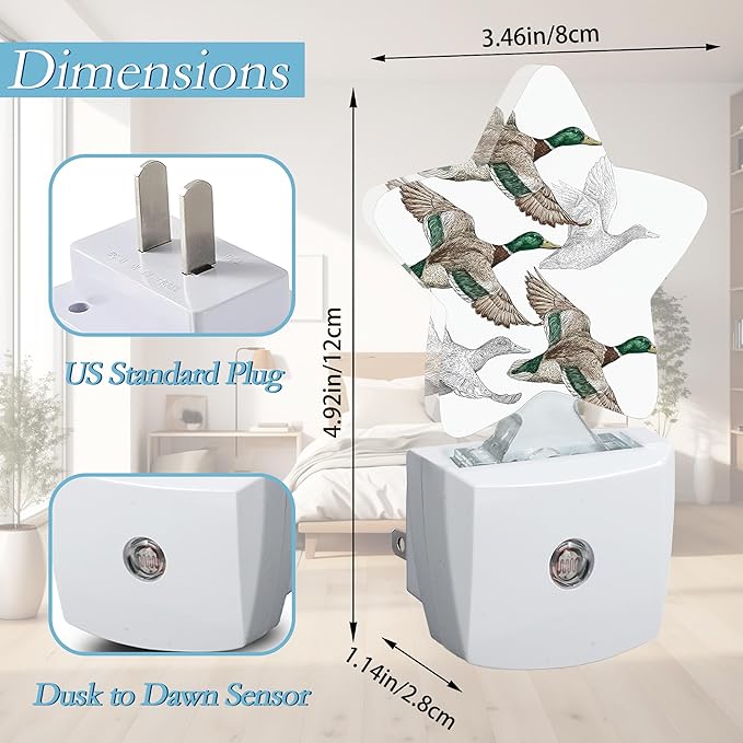 Duck Mallard Wild Bird Plug-in Night Light - Image 2