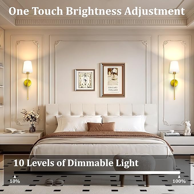 Battery Operated Wall Sconce Set of 2, 15 Colors Rechargeable Wall Lights - Image 3