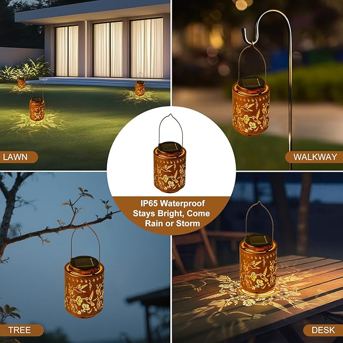 Decorative Hummingbird Solar Lantern, Birthday Gifts - Image 7
