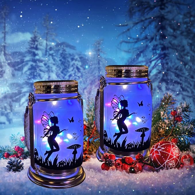 4 Pack Solar Fairy Lantern for Garden Decorations -Mothers Day Gifts for Mom - Image 2