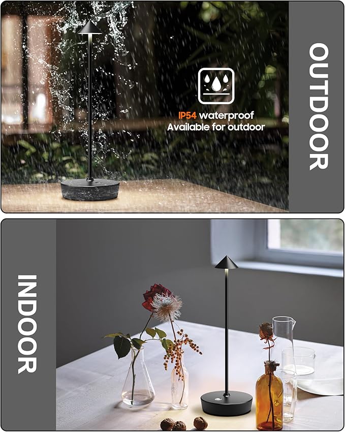 Cordless Table Lamps Rechargeable, 6000mAh Battery Operated LED Desk Lamp - Image 5