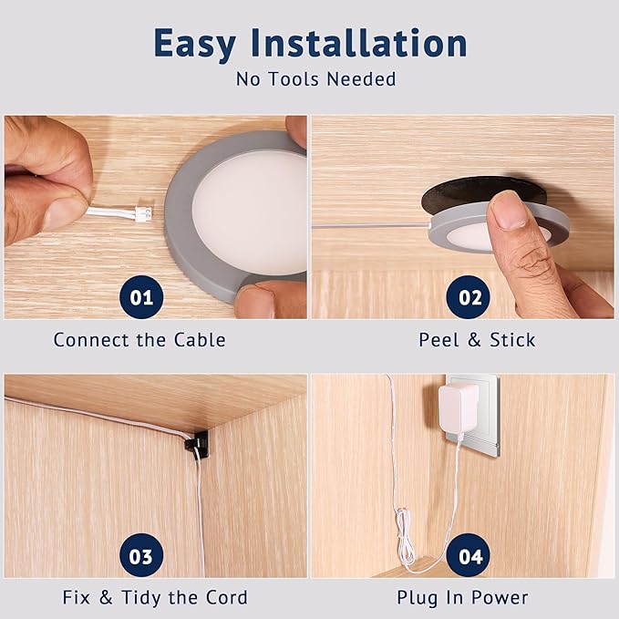 V4light Smart Plug-in Light Pucks, Under Counter Lighting - Image 7