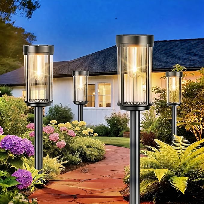 EXCMARK 2 Pack Outdoor Solar Lights Waterproof - Image 6