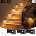NIORSUN Motion Sensor Night Lights, 3 Pack Black Rechargeable 2-Mode Stair by NIORSUN