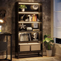 Tribesigns Tall Bookcase Black Bookshelf, 70.8” Large Bookcases Organizer by Tribesigns