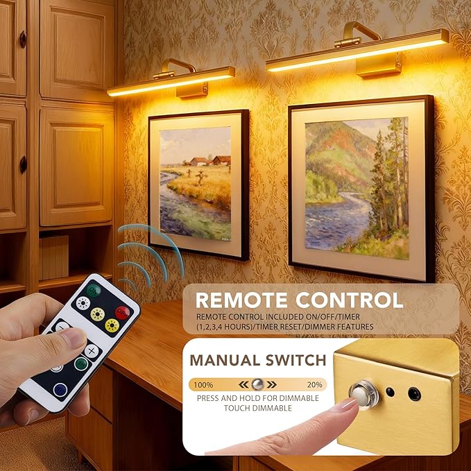 Picture Light, Picture Lights for Wall Cordless, Picture Lights - Image 7