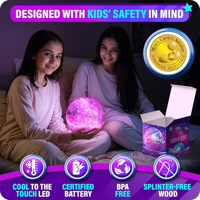 Mind-Glowing Galaxy Moon Lamp - Image 5