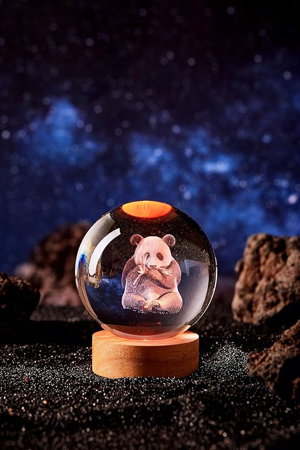 Large Panda Crystal Ball Night Light - Image 8