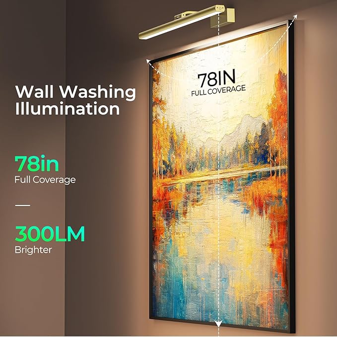 Wireless Picture Lights for Wall, Battery Operated Wall Light for Painting - Image 2